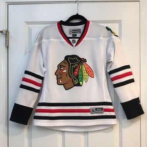 Reebok NHL Women’s Chicago Blackhawks Official  a Hockey Jersey White Size S